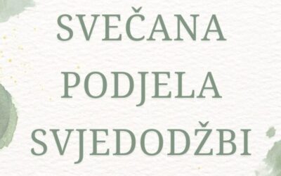 Svečana podjela svjedodžbi za učenike završnih razreda u Srednjoj školi Jelkovec