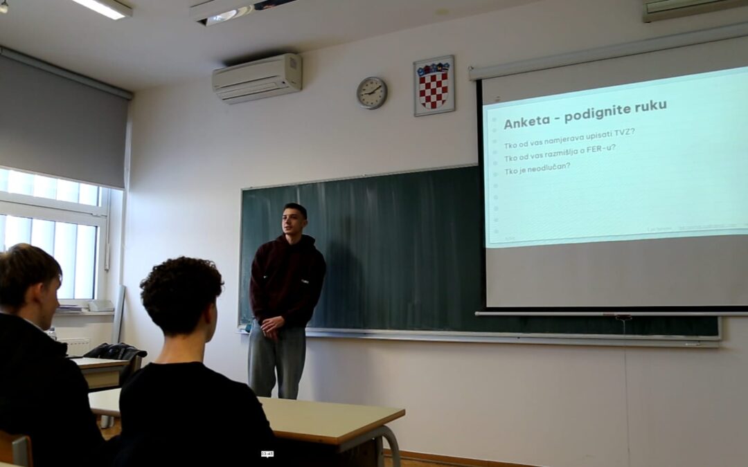 Predavanje ‘Mogućnosti tijekom školovanja te što nakon mature – TVZ ili FER?